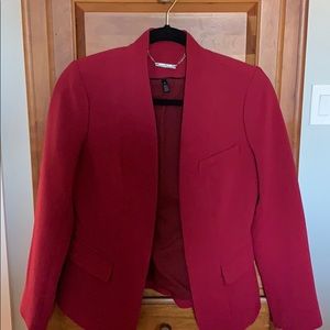 Crimson Petite blazer - beautiful winter bright